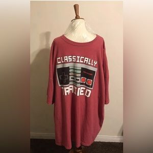Nintendo Entertainment System Men's Classically Trained Game T-Shirt Red 5XL